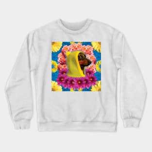 side eye doggo Crewneck Sweatshirt